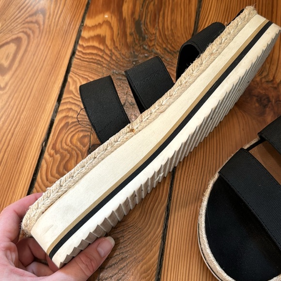 Universal thread black wedge sandals - Picture 6 of 7